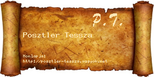 Posztler Tessza névjegykártya
